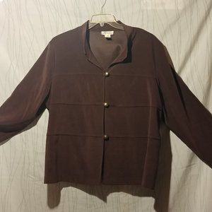 Dress Barn brown indoor jacket for workplace sz 24